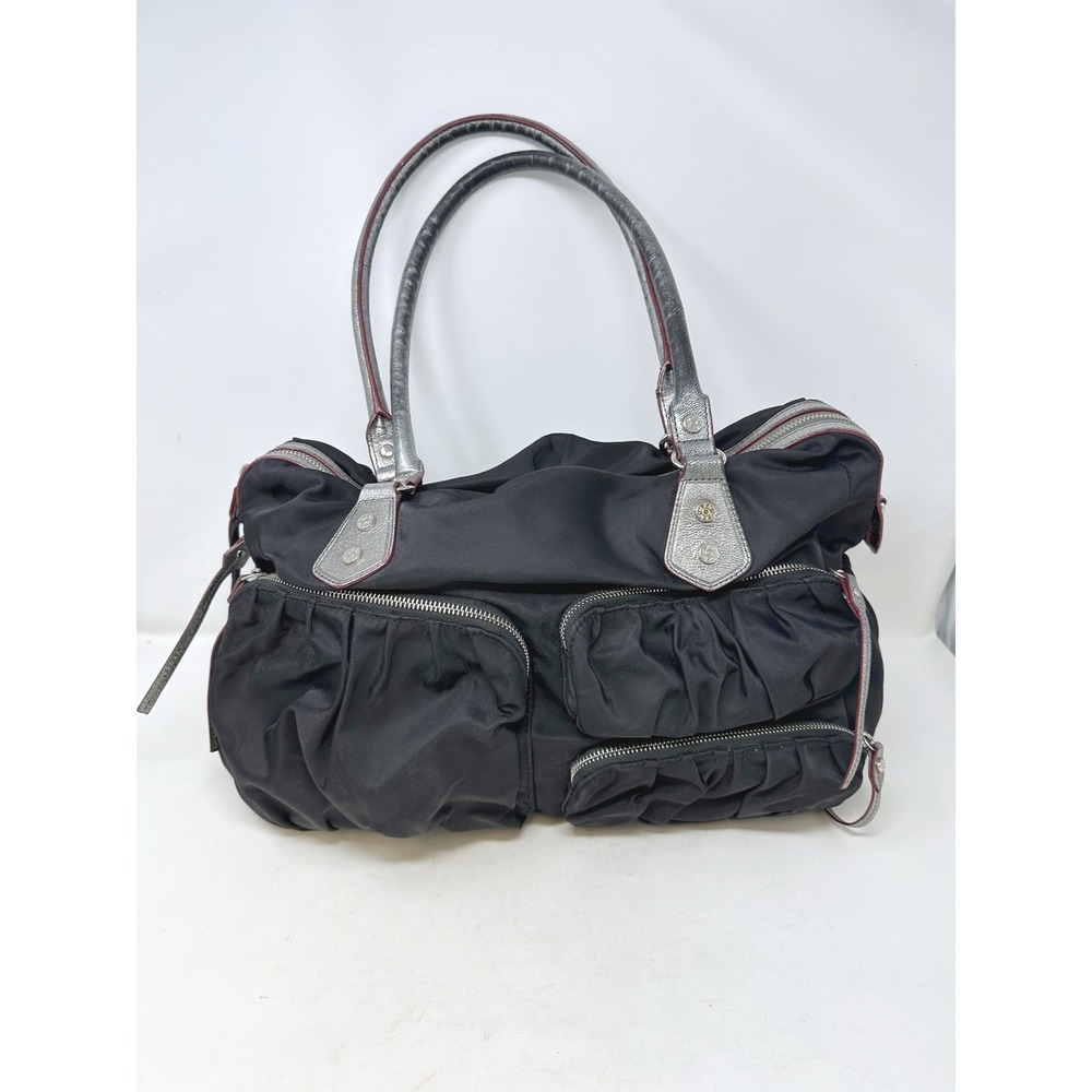 MZ Wallace Kate Shoulder Bag in Bedford Nylon Black